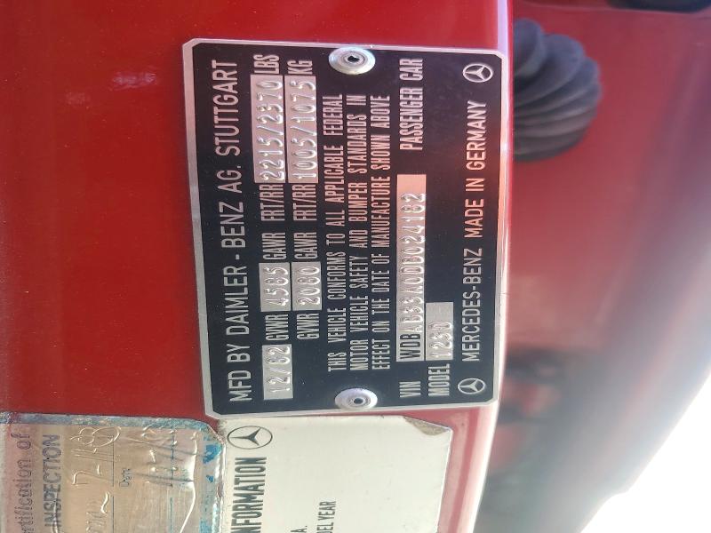 Продажа на аукционе авто 1983 Mercedes-benz 300, vin: WDBAB33A0DB024182, номер лота: 70868676