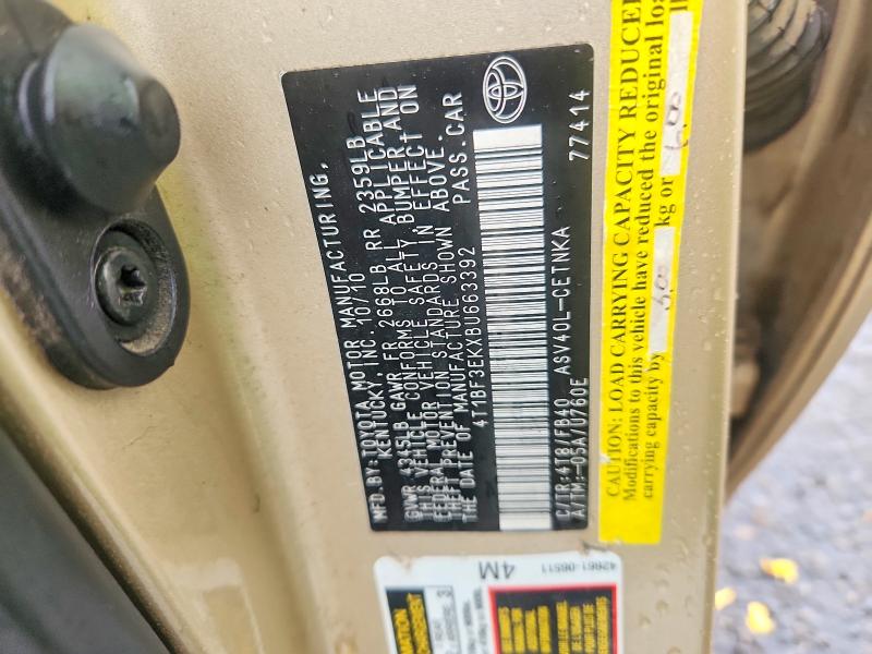 Продаж на аукціоні авто 2011 Toyota Camry, vin: 4T1BF3EKXBU663392, номер лоту: 69306306