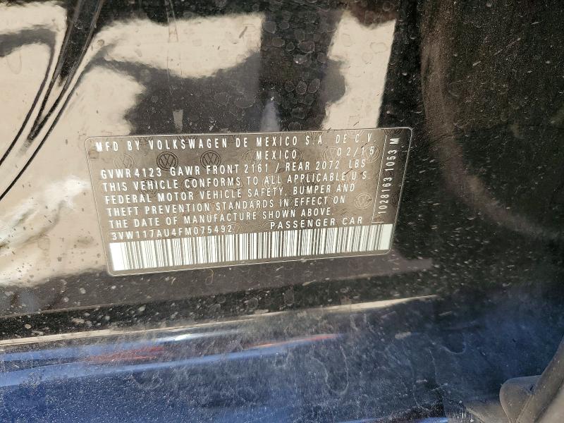Продажа на аукционе авто 2015 Volkswagen Golf, vin: 3VW117AU4FM075492, номер лота: 68584326