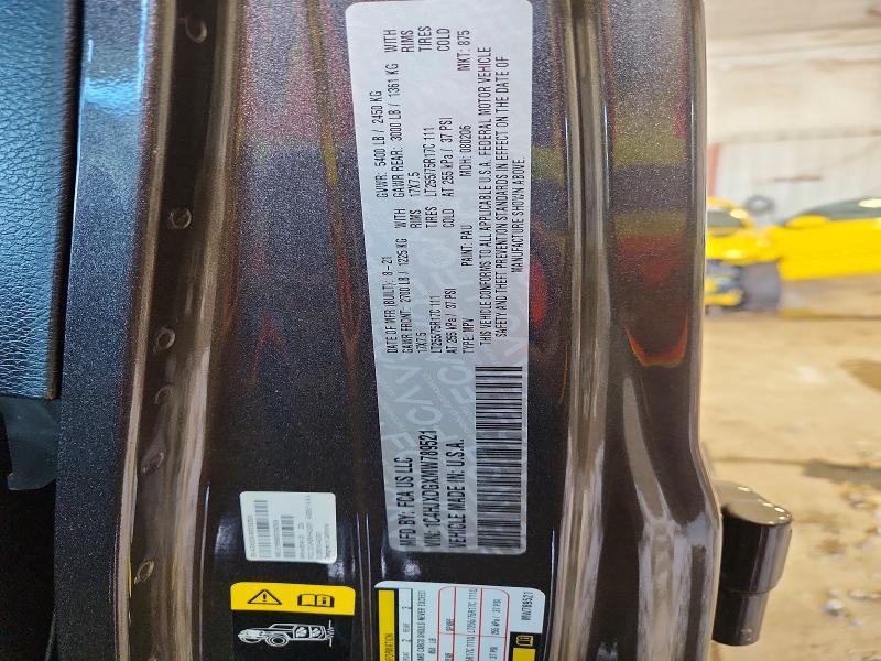 68140626 :رقم المزاد ، 1C4HJXDGXMW789521 vin ، 2021 Jeep Wrangler Unlimited مزاد بيع