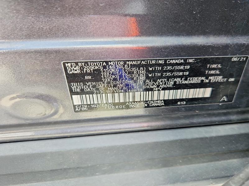 2021 Toyota Rav4 მანქანა იყიდება აუქციონზე, vin: 2T3C1RFV6MC148819, აუქციონის ნომერი: 68708296