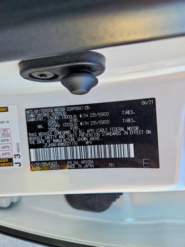 Aukcja sprzedaży 2021 Lexus Rx, vin: JTJHGKFA9M2021155, numer aukcji: 68897746