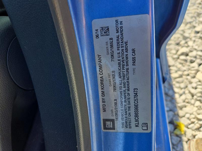Продажа на аукционе авто 2014 Chevrolet Spark, vin: KL8CB6S99EC578473, номер лота: 70914106