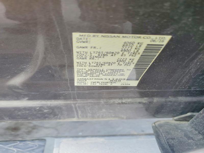 2016 Nissan Titan Xd მანქანა იყიდება აუქციონზე, vin: 1N6BA1F40GN513409, აუქციონის ნომერი: 70319356