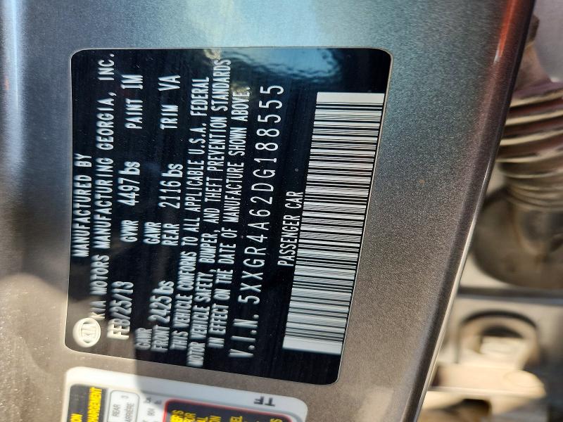 Aukcja sprzedaży 2013 Kia Optima, vin: 5XXGR4A62DG188555, numer aukcji: 68538116