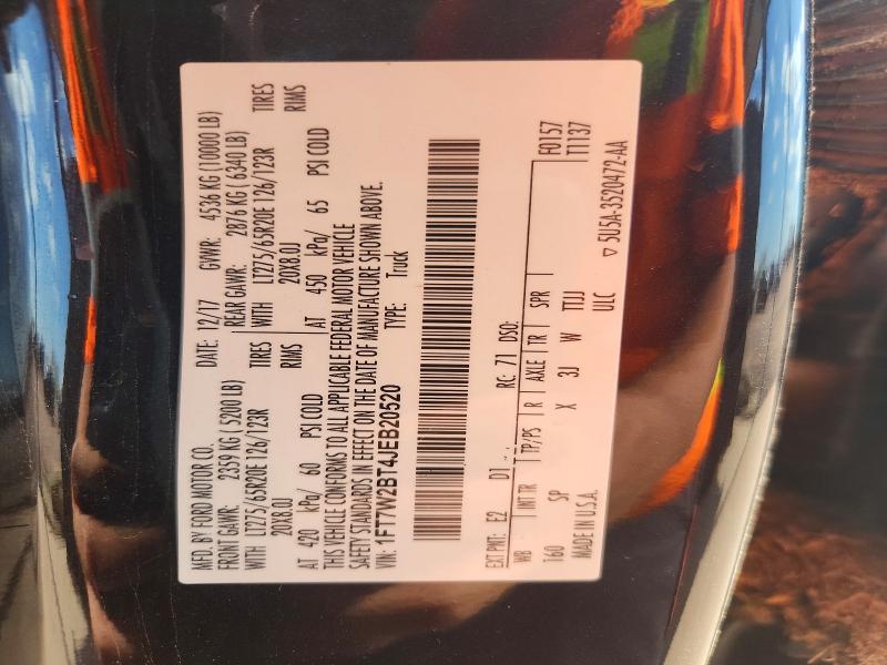 67484836 :رقم المزاد ، 1FT7W2BT4JEB20520 vin ، 2018 Ford F250 مزاد بيع