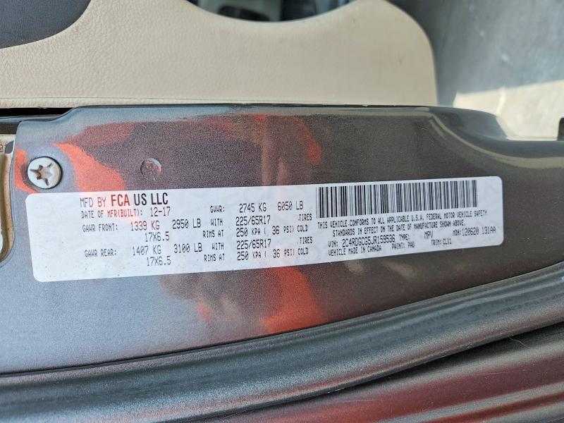 Продаж на аукціоні авто 2018 Dodge Grand Caravan, vin: 2C4RDGCG5JR159536, номер лоту: 70566116