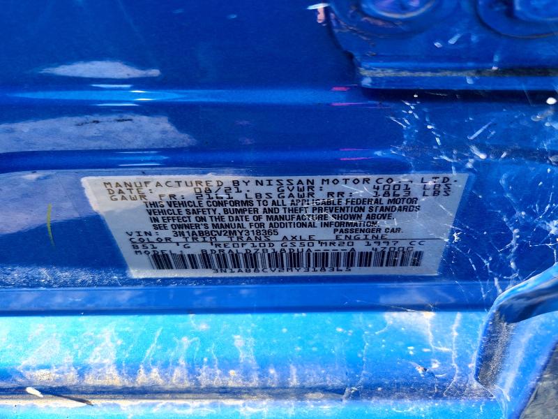 Aukcja sprzedaży 2021 Nissan Sentra, vin: 3N1AB8CV2MY318365, numer aukcji: 69799046