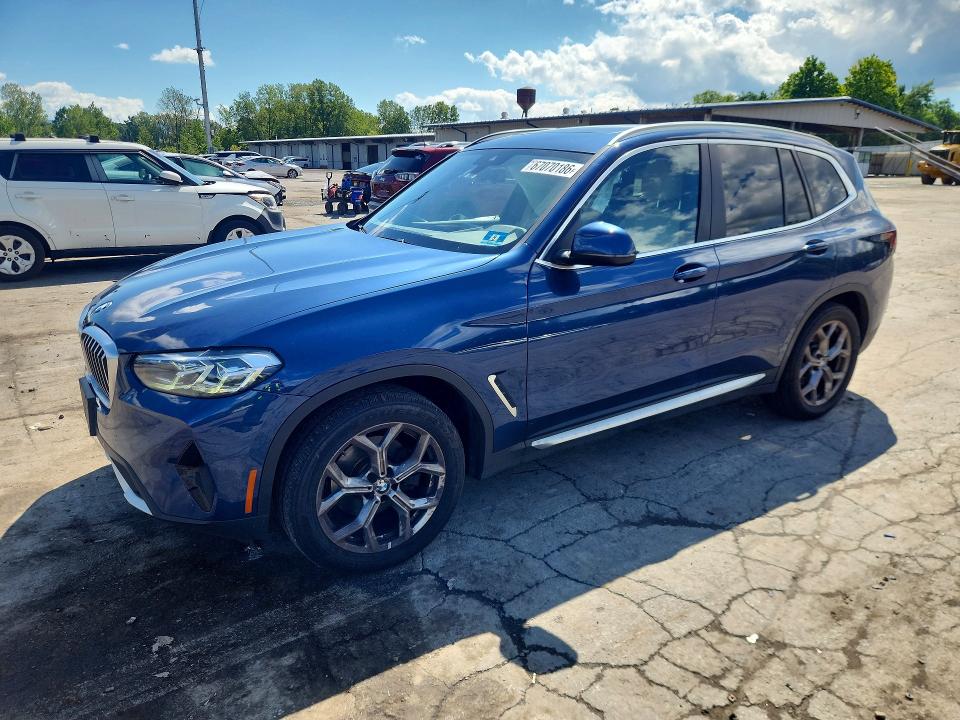 2022 Bmw X3 მანქანა იყიდება აუქციონზე, vin: 5UX53DP00N9J49827, აუქციონის ნომერი: 67070186