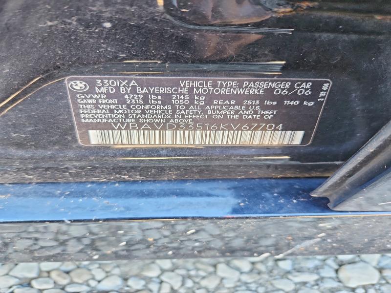 Продажа на аукционе авто 2006 Bmw 330, vin: WBAVD33516KV67704, номер лота: 70467116