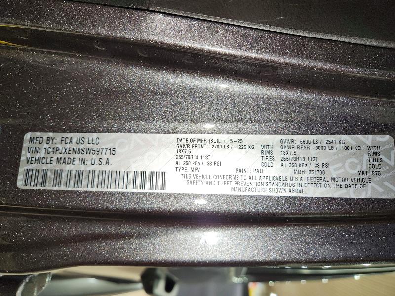 Продаж на аукціоні авто 2025 Jeep Wrangler, vin: 1C4PJXEN8SW597715, номер лоту: 68073136