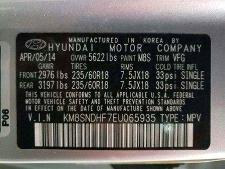 2014 Hyundai Santa Fe მანქანა იყიდება აუქციონზე, vin: KM8SNDHF7EU065935, აუქციონის ნომერი: 69546956