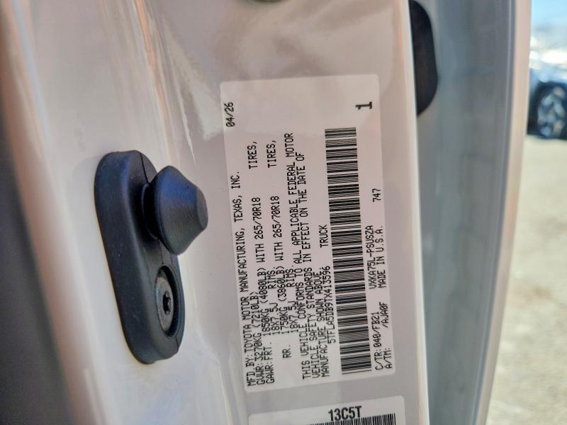 Продаж на аукціоні авто 2026 Toyota Tundra, vin: 5TFLA5DB9TX413596, номер лоту: 67273316