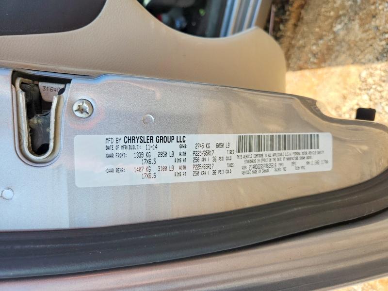 69159886 :رقم المزاد ، 2C4RDGCG5FR625618 vin ، 2015 Dodge Grand Caravan مزاد بيع