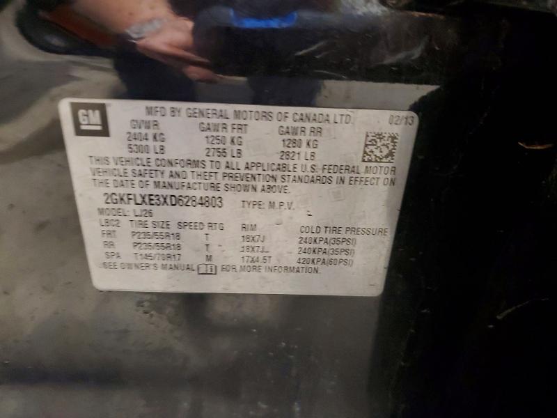 67308986 :رقم المزاد ، 2GKFLXE3XD6284803 vin ، 2013 Gmc Terrain مزاد بيع