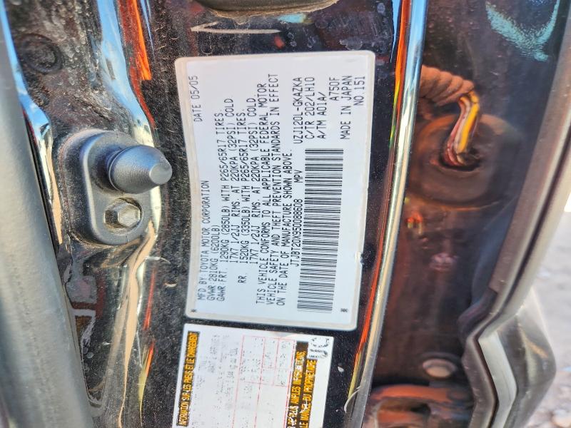 Aukcja sprzedaży 2005 Lexus Gx, vin: JTJBT20X950088608, numer aukcji: 67976846