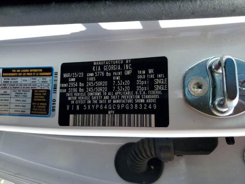 Aukcja sprzedaży 2023 Kia Telluride, vin: 5XYP64GC9PG383249, numer aukcji: 68262196