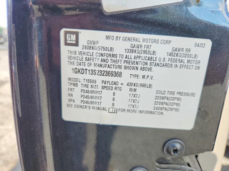 Продажа на аукционе авто 2003 Gmc Envoy, vin: 1GKDT13S232369368, номер лота: 69518026