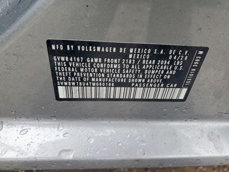 69844046 :رقم المزاد ، 3VWBW7BU4TM060166 vin ، 2026 Volkswagen Jetta مزاد بيع