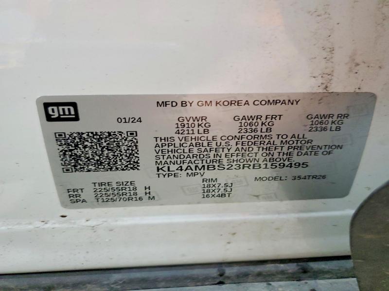 Aukcja sprzedaży 2024 Buick Encore Gx, vin: KL4AMBS23RB159495, numer aukcji: 67016296