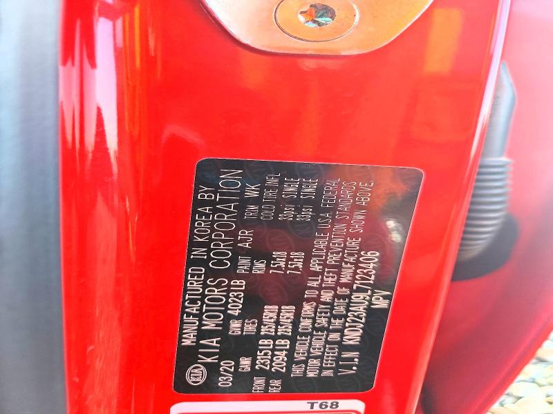 68352966 :رقم المزاد ، KNDJ23AU9L7123406 vin ، 2020 Kia Soul مزاد بيع