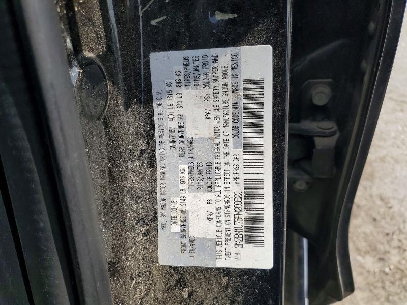 67308506 :رقم المزاد ، 3MZBM1U76FM200622 vin ، 2015 Mazda 3 مزاد بيع