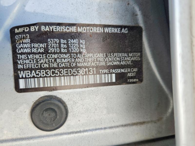 2014 Bmw 535 მანქანა იყიდება აუქციონზე, vin: WBA5B3C53ED530131, აუქციონის ნომერი: 67806196
