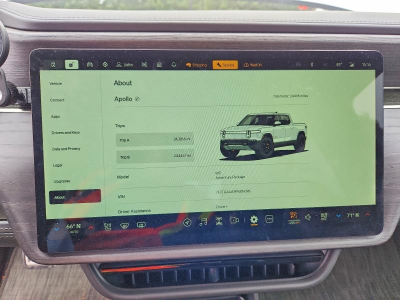 69649046 :رقم المزاد ، 7FCTGAAA9PN019398 vin ، 2023 Rivian R1t مزاد بيع
