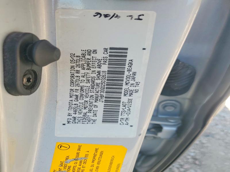Aukcja sprzedaży 2002 Lexus Es, vin: JTHBF30G025032618, numer aukcji: 67089586