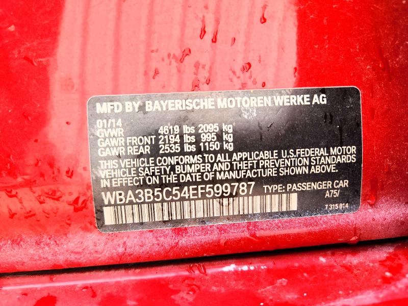 71051196 :رقم المزاد ، WBA3B5C54EF599787 vin ، 2014 Bmw 328 مزاد بيع