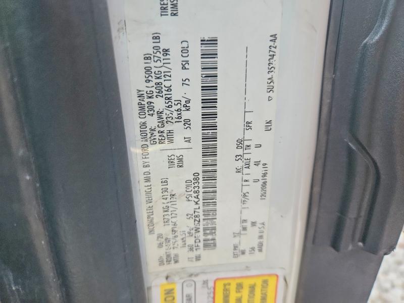 Aukcja sprzedaży 2020 Ford Transit 250, vin: 1FDBW5Z87LKA83380, numer aukcji: 67870416