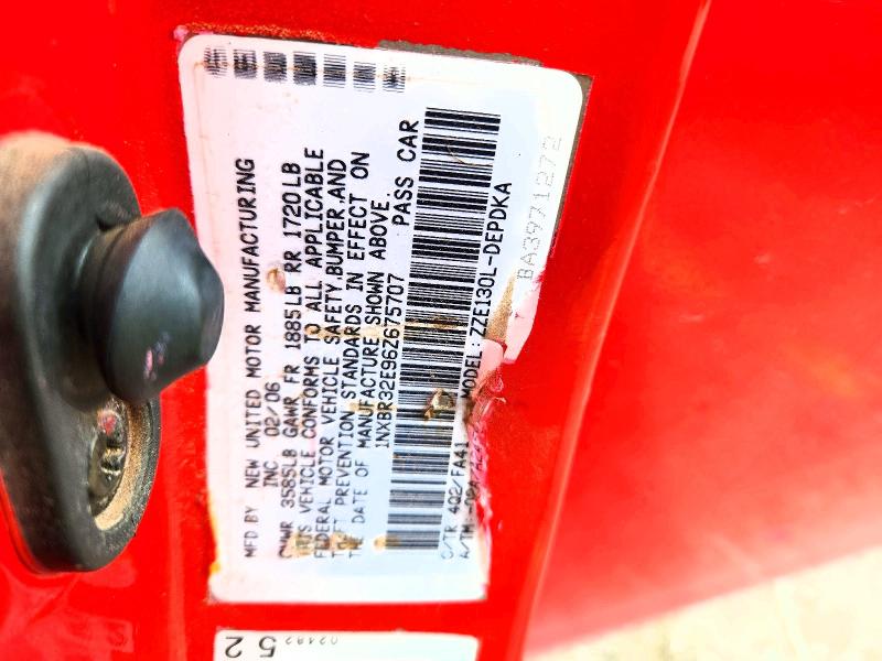 67807296 :رقم المزاد ، 1NXBR32E96Z675707 vin ، 2006 Toyota Corolla مزاد بيع