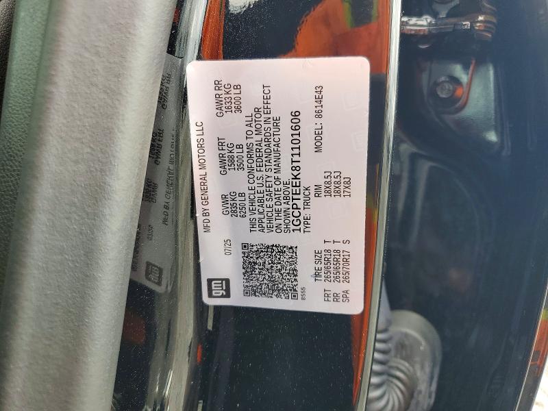 Aukcja sprzedaży 2026 Chevrolet Colorado, vin: 1GCPTEEK8T1101606, numer aukcji: 68174946