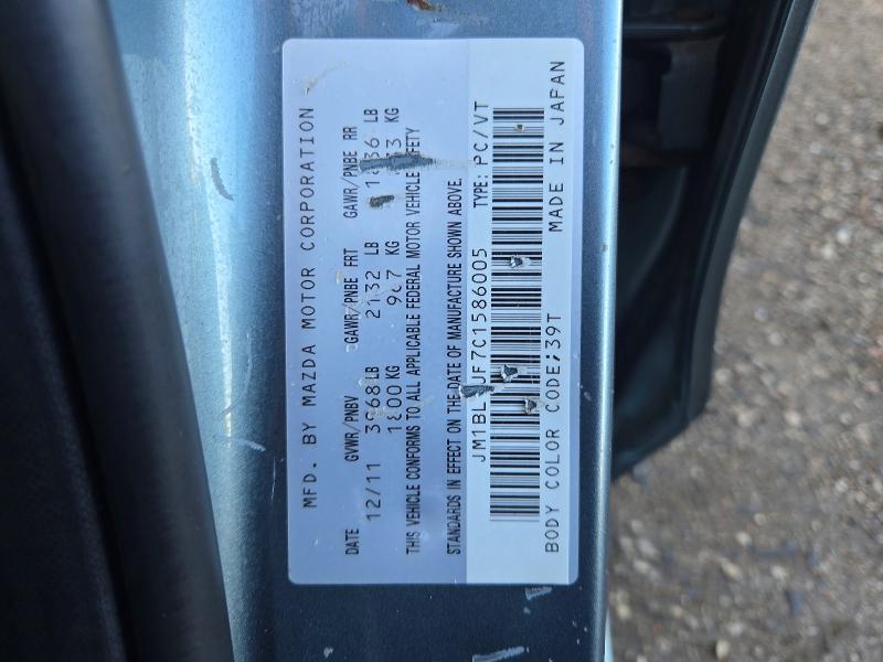 67742776 :رقم المزاد ، JM1BL1UF7C1586005 vin ، 2012 Mazda 3 مزاد بيع