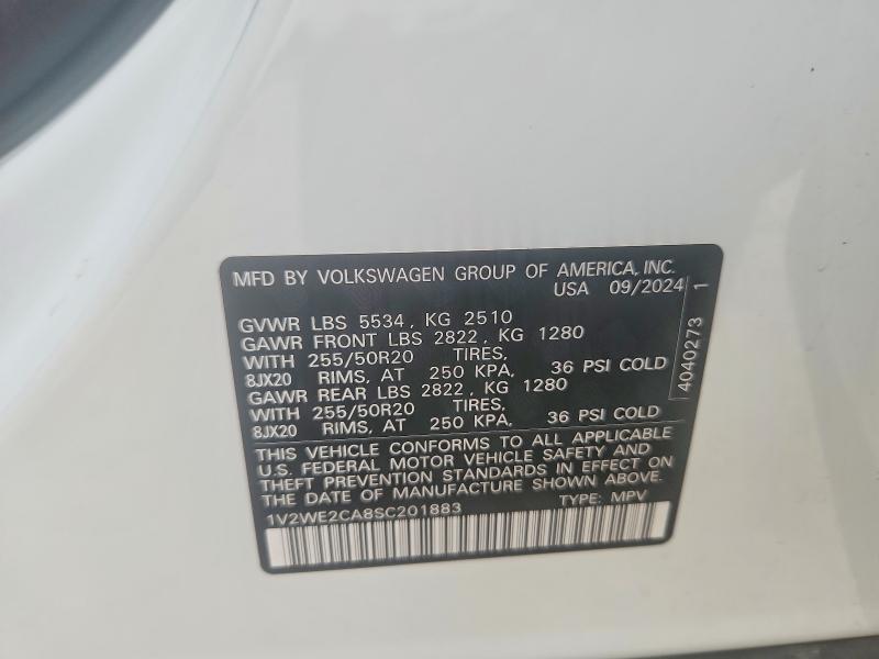 Продаж на аукціоні авто 2025 Volkswagen Atlas Cross Sport, vin: 1V2WE2CA8SC201883, номер лоту: 66780336