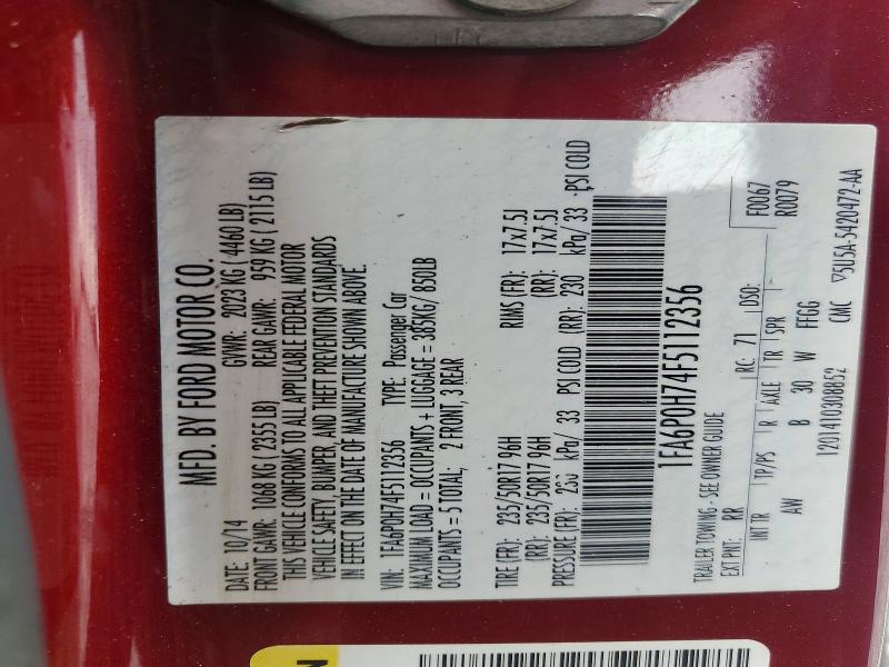 Продажа на аукционе авто 2015 Ford Fusion, vin: 1FA6P0H74F5112356, номер лота: 70826796