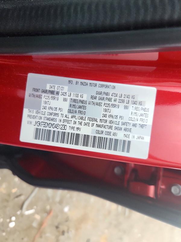 Aukcja sprzedaży 2021 Mazda Cx-5, vin: JM3KFBDM0M0461230, numer aukcji: 69487266