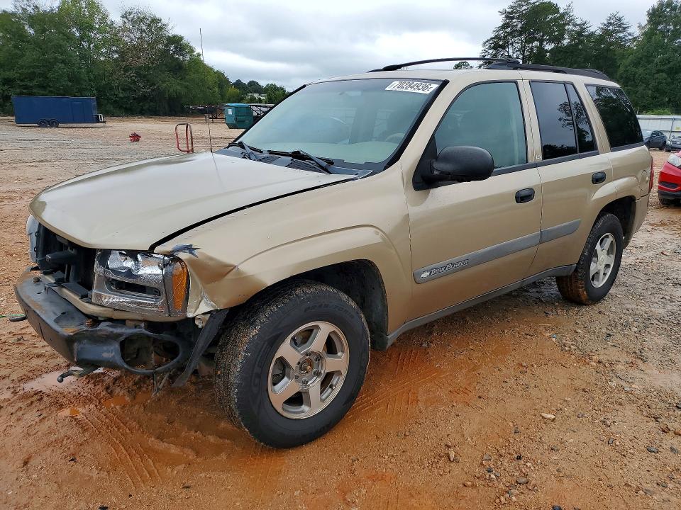 2004 Chevrolet Trailblazer მანქანა იყიდება აუქციონზე, vin: 1GNDT13SX42411600, აუქციონის ნომერი: 70284936