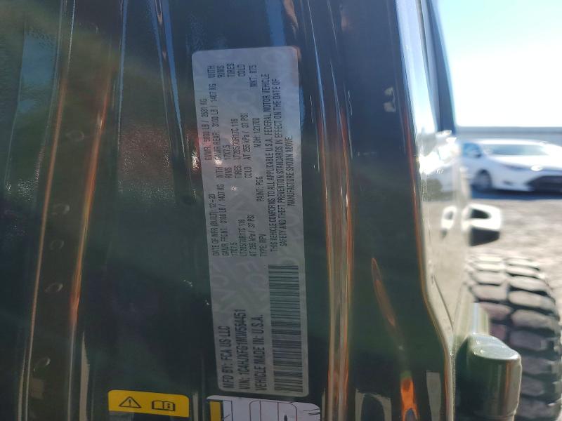 2021 Jeep Wrangler Unlimited მანქანა იყიდება აუქციონზე, vin: 1C4HJXFG1MW564451, აუქციონის ნომერი: 71101726