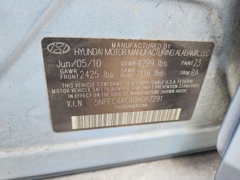 Продаж на аукціоні авто 2011 Hyundai Sonata, vin: 5NPEC4AC4BH087291, номер лоту: 69529666