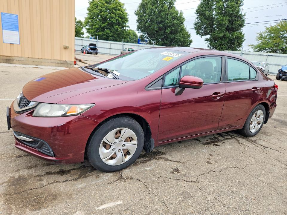 70160526 :رقم المزاد ، 2HGFB2F54EH553189 vin ، 2014 Honda Civic مزاد بيع
