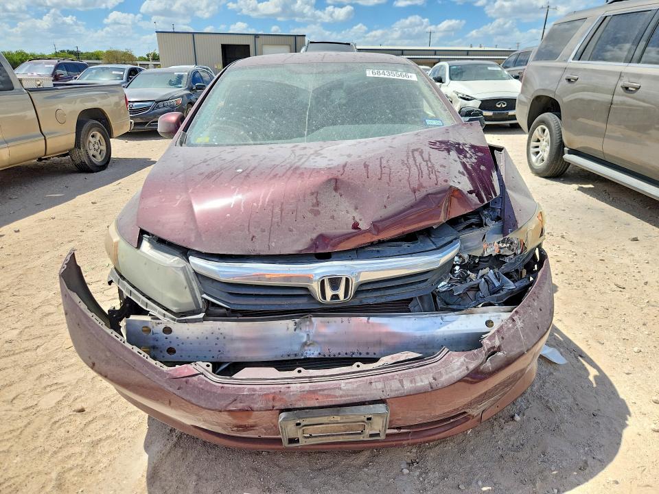 68435566 :رقم المزاد ، 2HGFB2F54CH612836 vin ، 2012 Honda Civic مزاد بيع