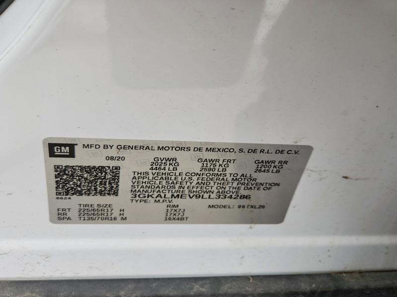 Aukcja sprzedaży 2020 Gmc Terrain, vin: 3GKALMEV9LL334286, numer aukcji: 68854356