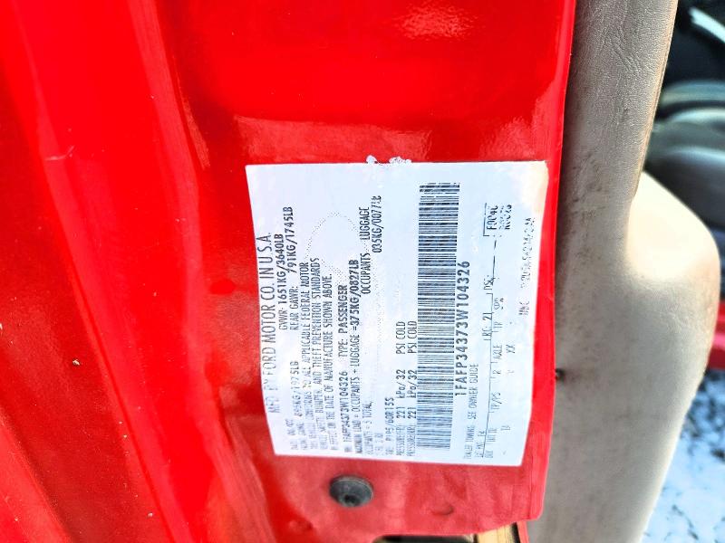2003 Ford Focus მანქანა იყიდება აუქციონზე, vin: 1FAFP34373W104326, აუქციონის ნომერი: 69870726
