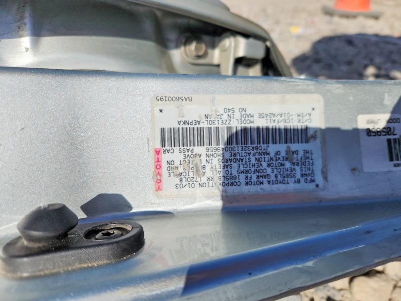 Продаж на аукціоні авто 2003 Toyota Corolla, vin: JTDBR32E130049656, номер лоту: 70474876