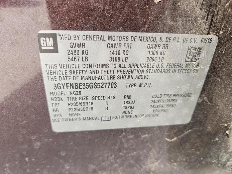 2016 Cadillac Srx მანქანა იყიდება აუქციონზე, vin: 3GYFNBE35GS527703, აუქციონის ნომერი: 67892266