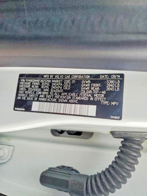 Aukcja sprzedaży 2015 Volvo Xc60, vin: YV4902RM0F2675768, numer aukcji: 69039776