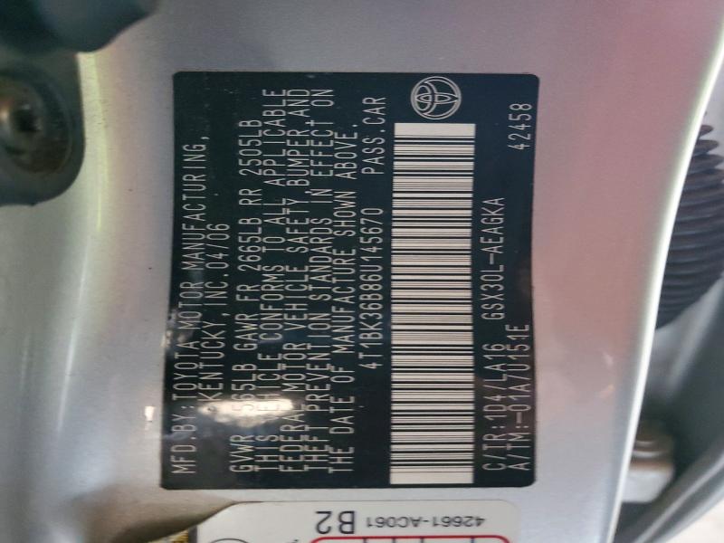 Продаж на аукціоні авто 2006 Toyota Avalon, vin: 4T1BK36B86U145670, номер лоту: 68693556
