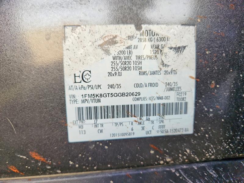 Aukcja sprzedaży 2016 Ford Explorer, vin: 1FM5K8GT5GGB20629, numer aukcji: 67263396