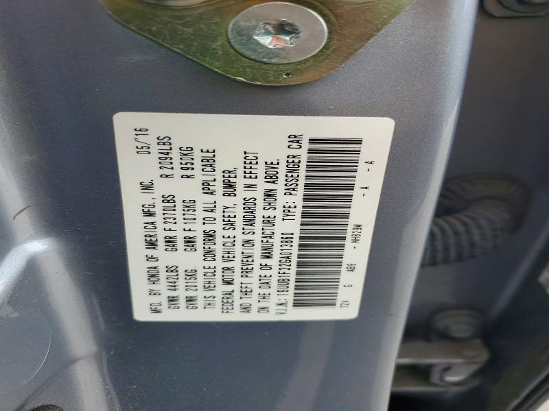 67810016 :رقم المزاد ، 19UUB1F32GA013860 vin ، 2016 Acura Tlx مزاد بيع
